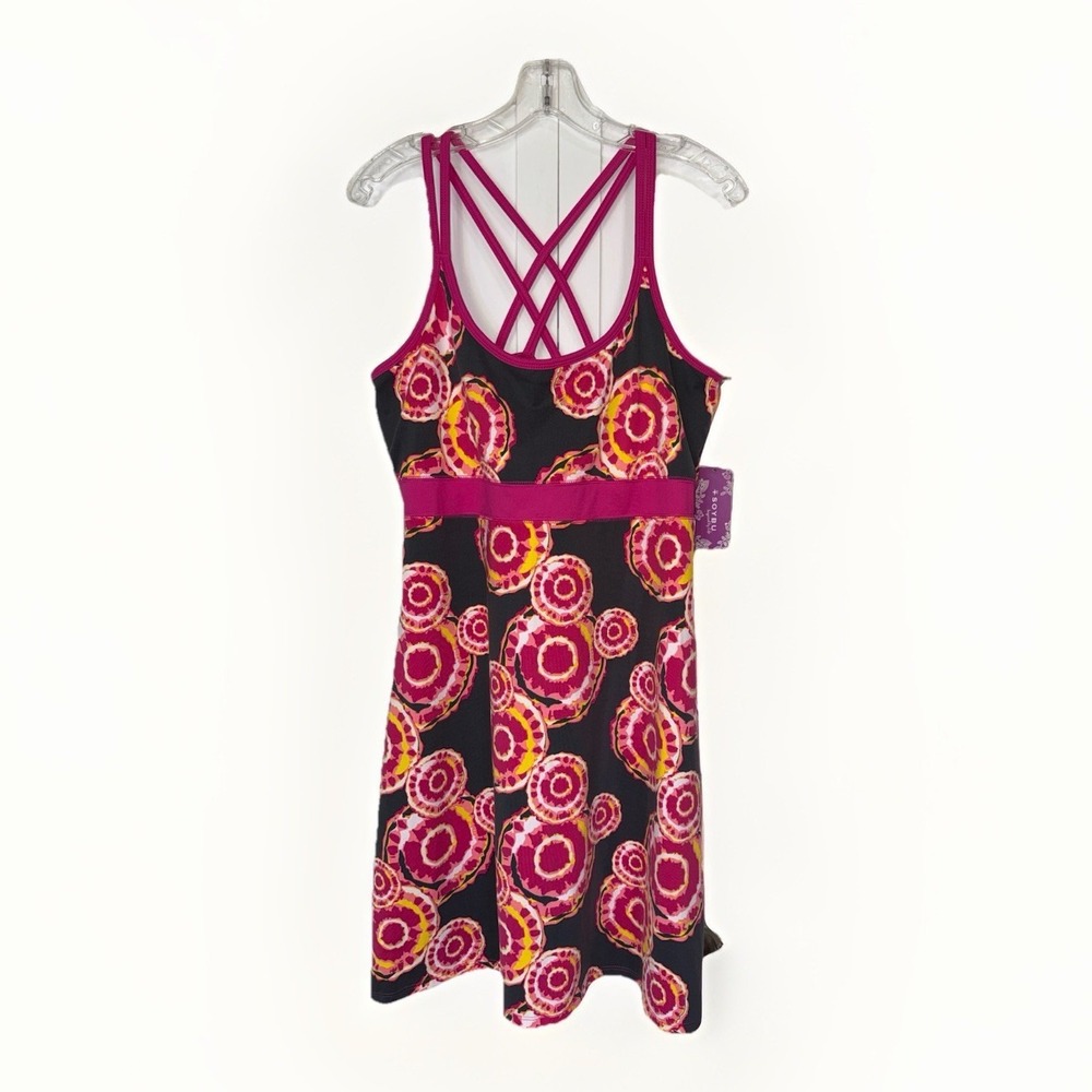 NWT Soybu Tahiti Dress Womens XL Pink Athletic Tennis Golf UPF 50+ Shelf Bra